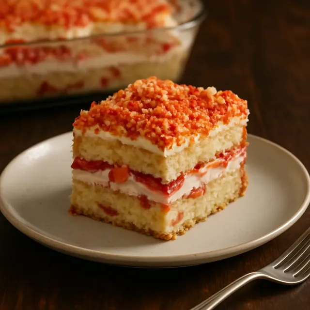 Bolo de Sorvete de Curto de Morango