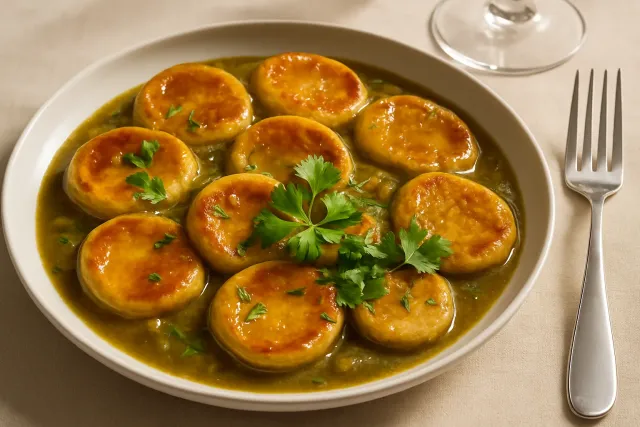 Bánh gà sốt kem cà ri