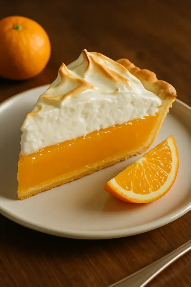 Orangen-Baiser-Kuchen