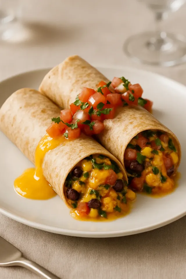 Fiesta Chicken Burritos