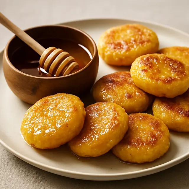 Pan de maíz con agua caliente