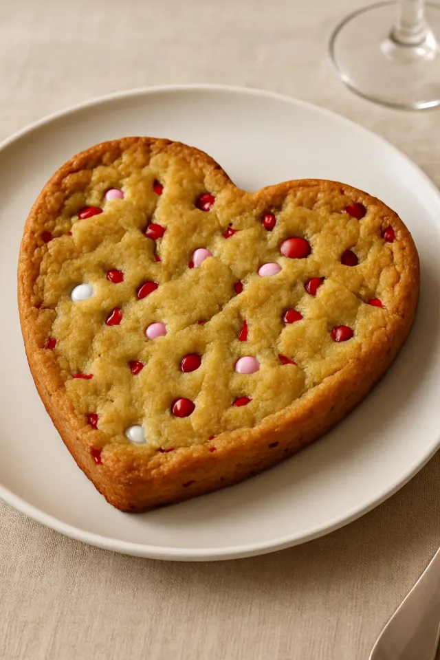 Riesiges Herzförmiges Blechkuchen