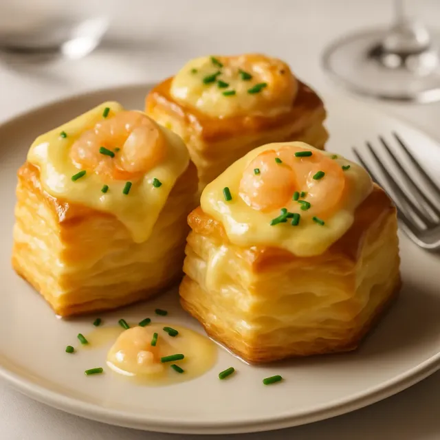 Aperitivo de Cheesecake de Gambas al Ajillo