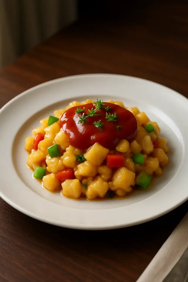 Кремовый куриный хеш