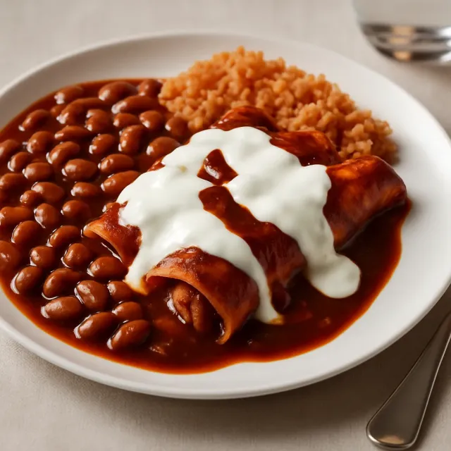 Tex-Mex Kıymalı ve Peynirli Enchiladas