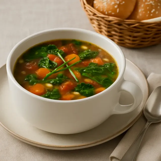 Judys Herzhaftes Gemüse-Minestrone-Suppe