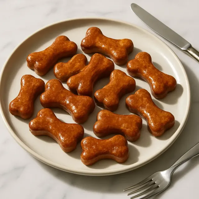 Ev Yapımı Köpek Kurabiyeleri (Fıstık Ezmesi ve Kabak)