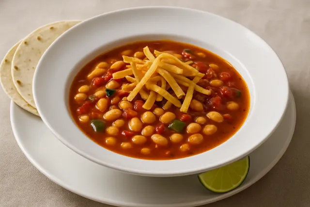 Sopa Mexicana de Feijão e Abóbora