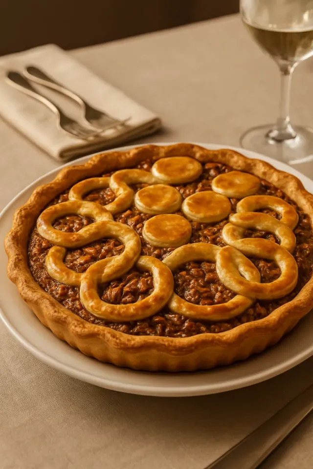Pai Pecan Cokelat Jerman