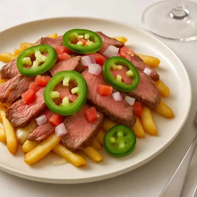 Frites au Steak Chargées