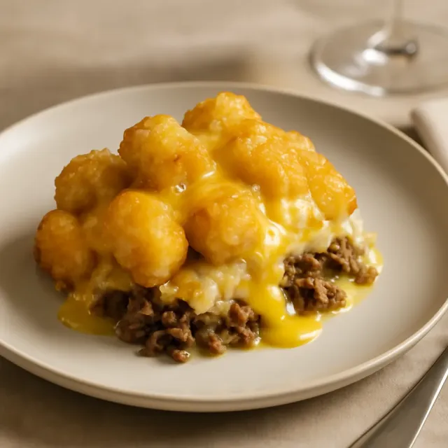 Casserole Fácil de Tater Tots