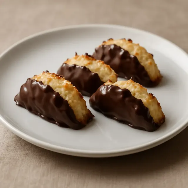 Macaroons de Coco e Chocolate