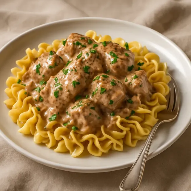 So Simple Beef Stroganoff