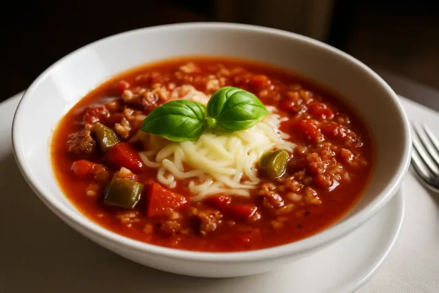 Slow Cooker-Gefüllte-Paprika-Suppe