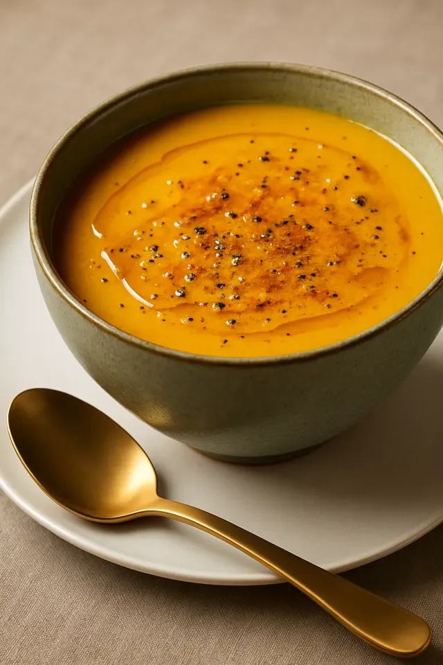 Sopa Picante de Abóbora e Cenoura