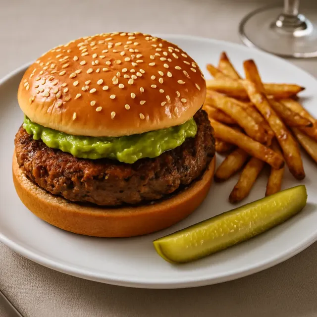 Burger Kalkun Goreng Pan