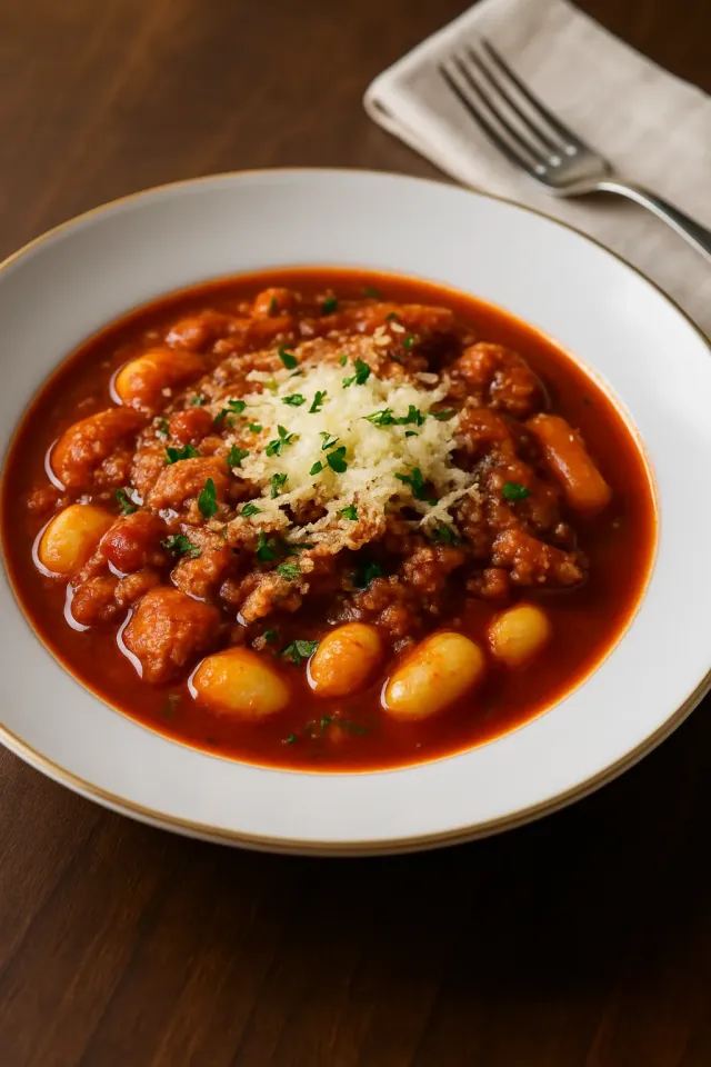 Rossi'nin Sosisli Gnocchi