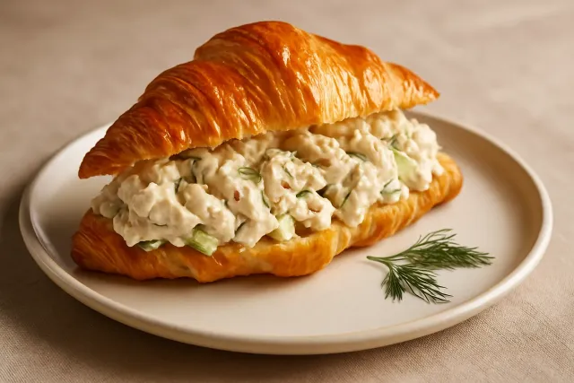 Куриный салат с укропом