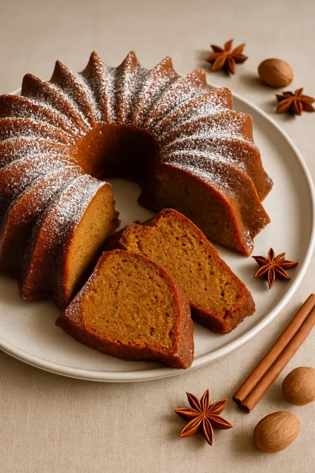 Bolo Bundt de Pão de Gengibre