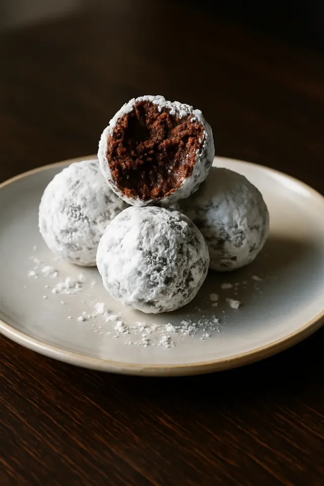 Trufas de Chocolate com Manteiga de Amendoim e Banana