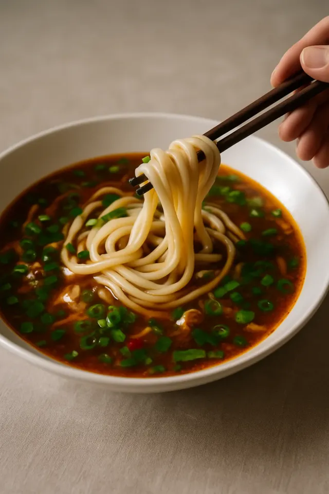 บะหมี่ดึงมือแบบจีน