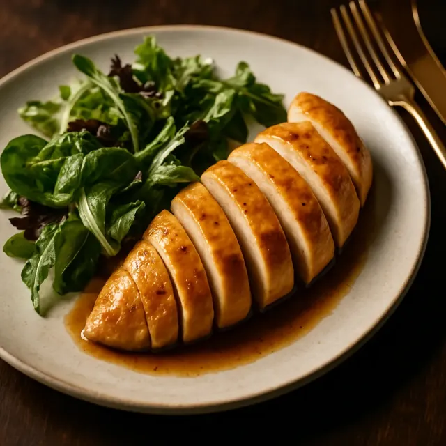 Pollo al horno con miel y mostaza