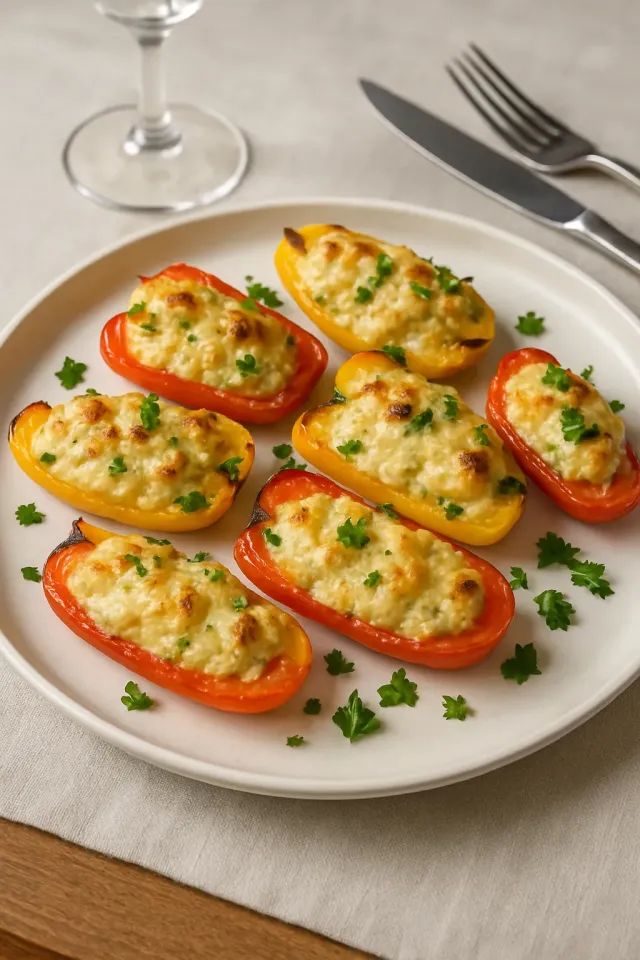 Poppers de Pimentão com 4 Ingredientes na Fritadeira a Ar