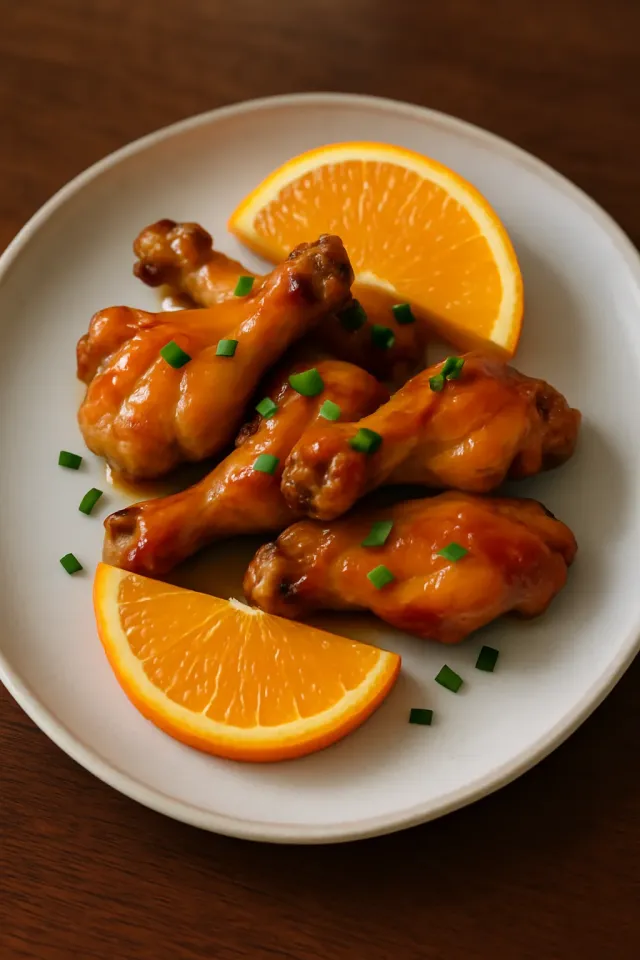 Orange Glazed Skinless Chicken Wings
