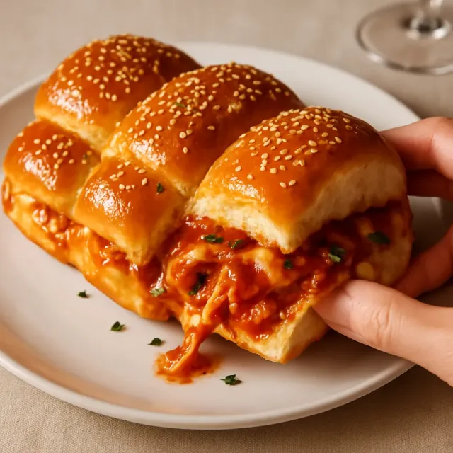 Sliders Ayam Tarik-Apart