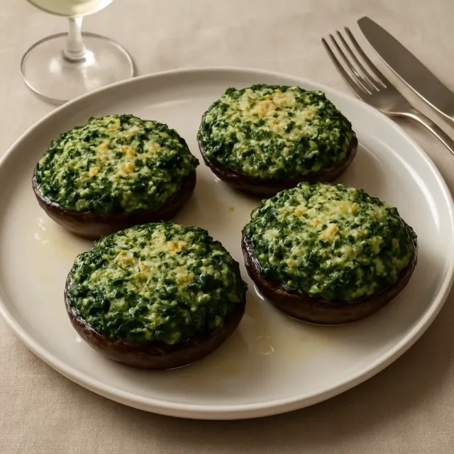Chapeaux de champignons portobello farcis