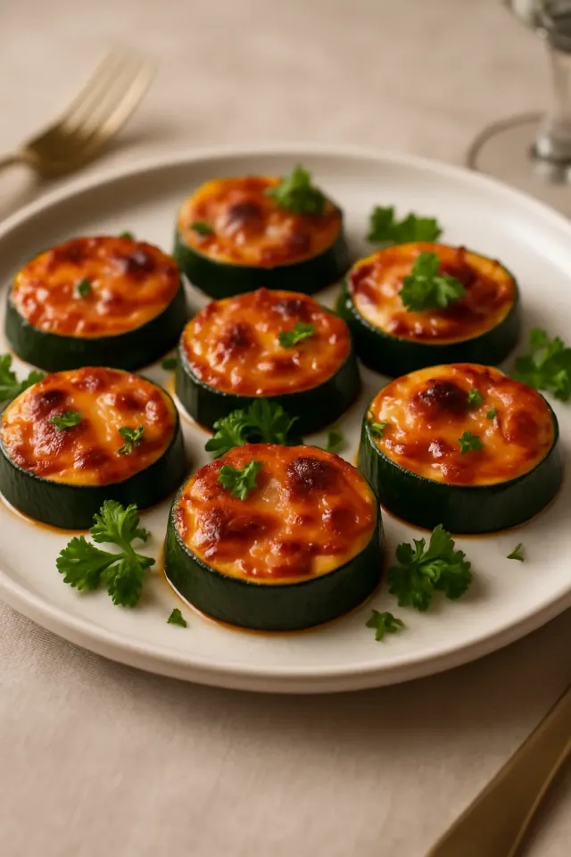 Закусочные мини-пиццы из кабачков