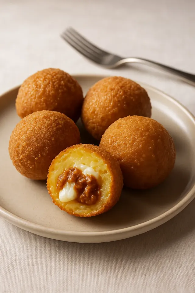 Chorizo Queso Potato Bombs
