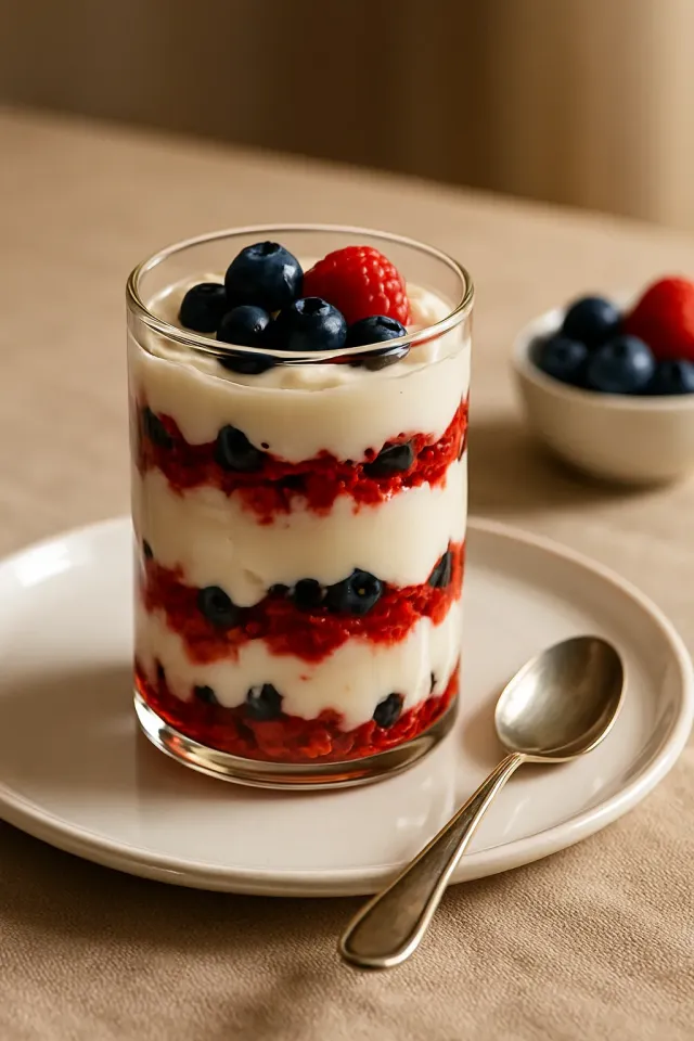 Parfait di Yogurt Congelato Preparati in Anticipo