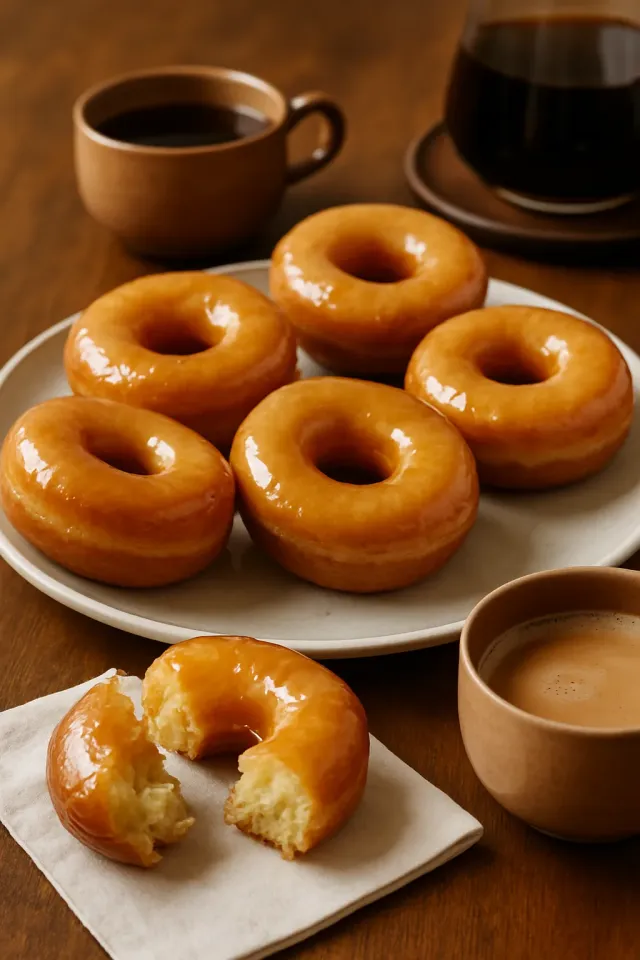 Donat Klasik Berlapis Glasir