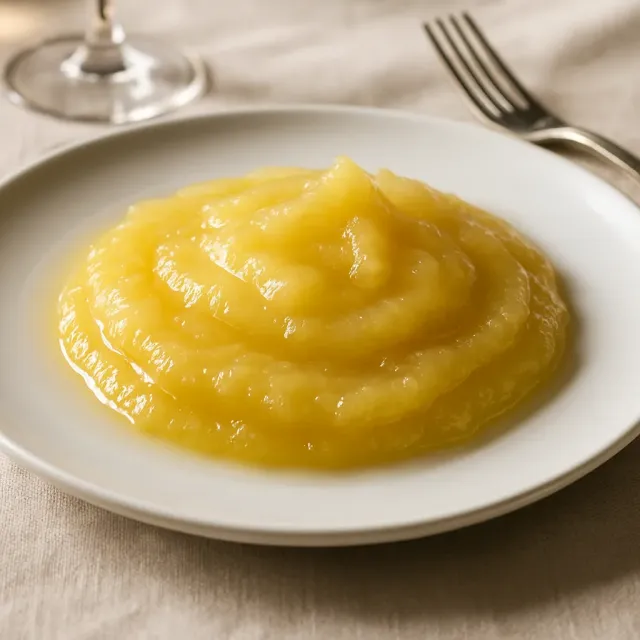 Puré de manzana fresco