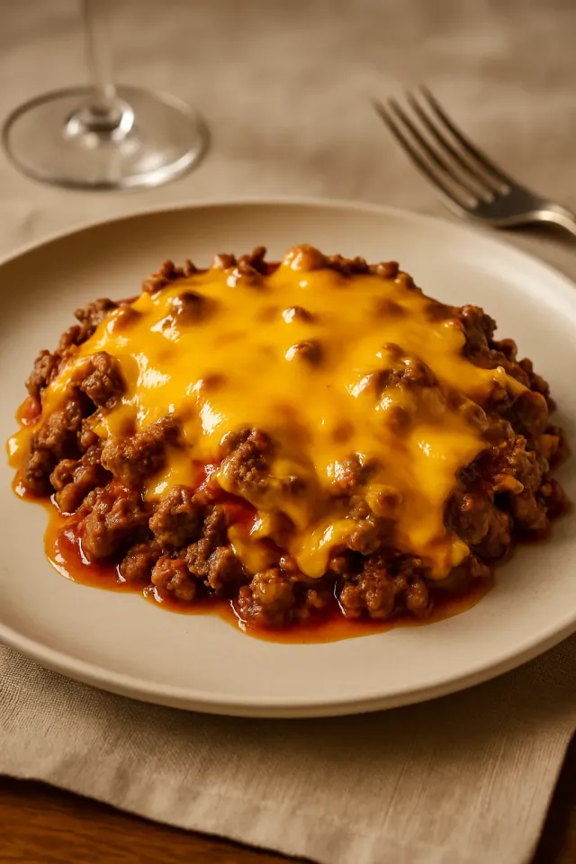 ケトチーズバーガーキャセロール