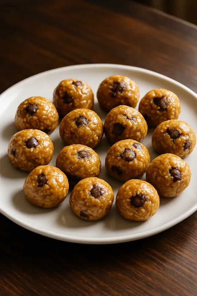 Bolinhas de Energia Fáceis de Pasta de Amendoim