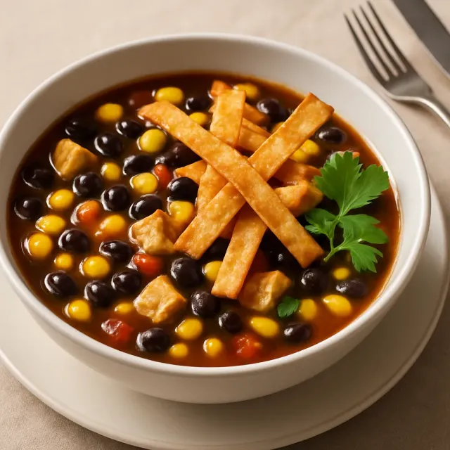 Sopa de Tortilla de Pollo de Seis Latas