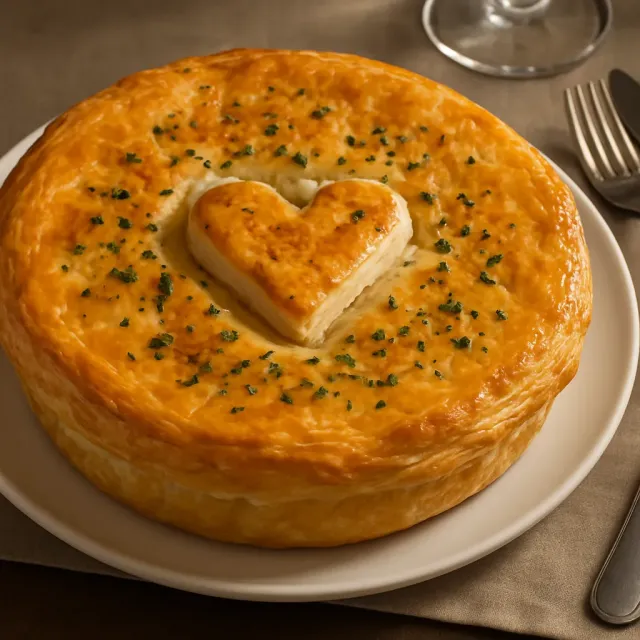 Bánh gà Pot Pies với Bánh Puff Pastry