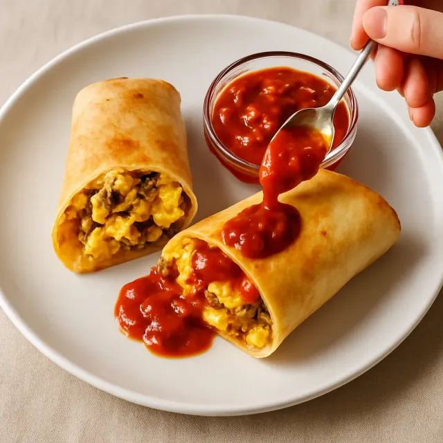 Make-Ahead Air Fryer Breakfast Burritos