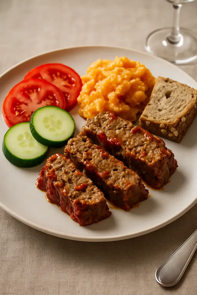 Мясной рулет с глазурью