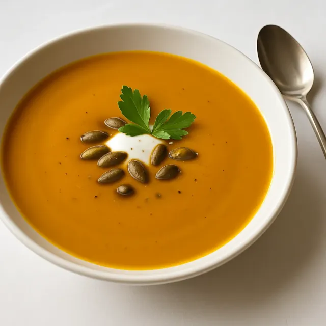 Sopa de Abóbora Butternut e Cidra de Maçã