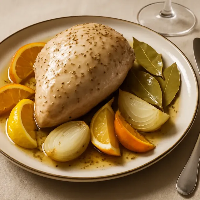 Salmoura de Peru com Citrus