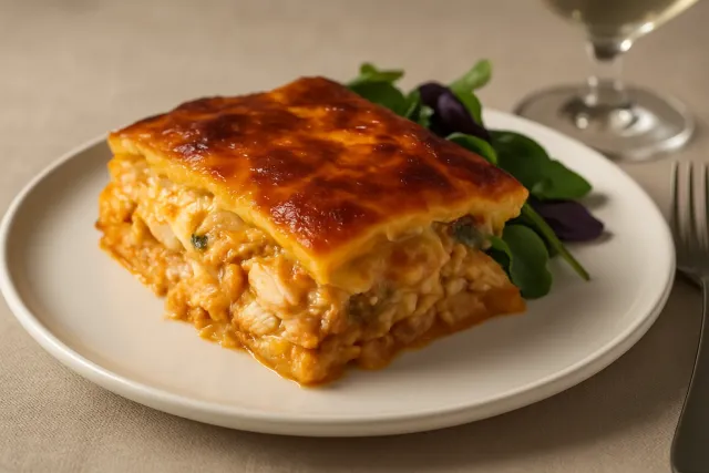 Lasanha de Frango à Moda de Buffalo