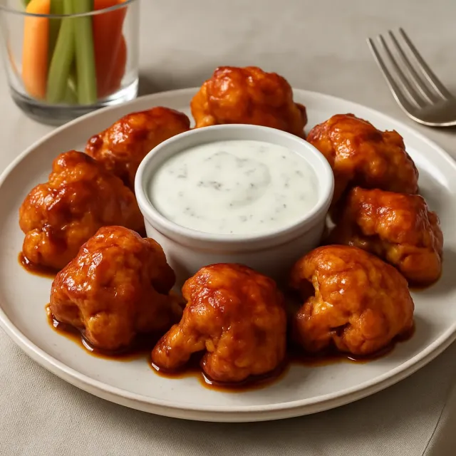 Air Fryer Buffalo Cauliflower