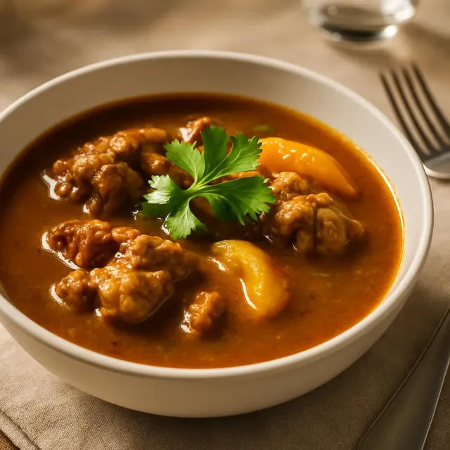 Африканское тушеное мясо из хвоста