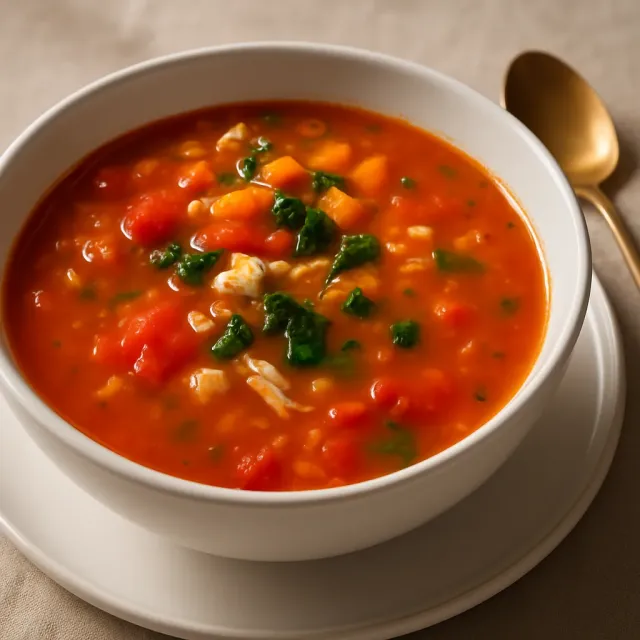Quick Manhattan Clam Chowder