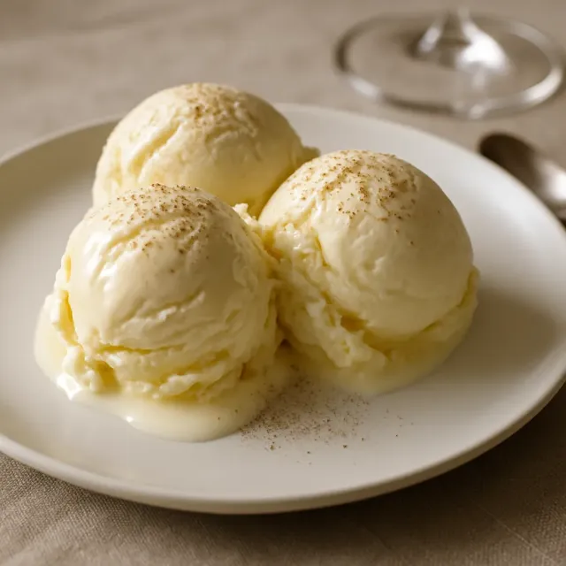 Crème glacée au lait de poule