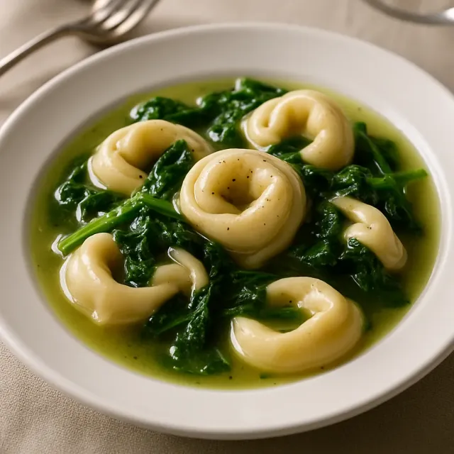 Tortellini in Chicken Broth