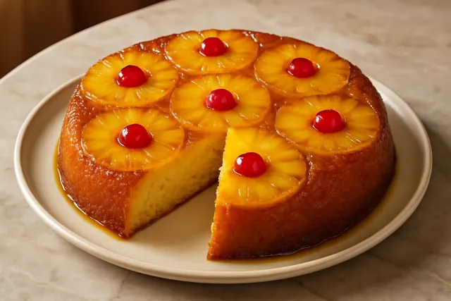 Grandma's Skillet Pineapple Upside-Down Cake